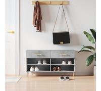 Berkfield Home Shoe Bench Concrete Grey 102x35x55 cm Engineered Wood | Size: 102 x 35 x 55 cm Berkfield Home Grey 102 x 35 x 55 cm