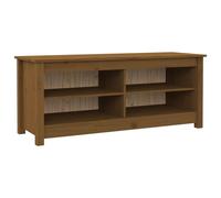Berkfield Home Shoe Bench Honey Brown 110x38x45.5 cm Solid Wood Pine Berkfield Home Brown 110x38x45.5 cm