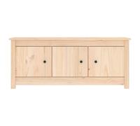 Berkfield Home Shoe Cabinet 110x38x45.5 cm Solid Wood Pine in Light Tan Berkfield Home Light Tan 110x38x45.5 cm