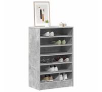 Berkfield Home Shoe Cabinet Concrete Grey 60x35x92 cm Engineered Wood | Size: 60 x 35 x 92 cm Berkfield Home Grey 60 x 35 x 92 cm