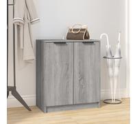 Berkfield Home Shoe Cabinet Grey Sonoma 59x35x70 cm Engineered Wood | Size: 59 x 35 x 70 cm Berkfield Home Grey 59 x 35 x 70 cm