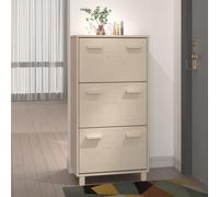 Berkfield Home Shoe Cabinet HAMAR Honey Brown 59.5x35x117 cm Solid Wood Pine Berkfield Home Brown 59.5x35x117 cm