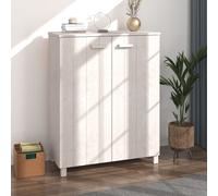 Berkfield Home Shoe Cabinet HAMAR White 85x40x108 cm Solid Wood Pine | Size: 85 x 40 x 108 cm Berkfield Home White 85 x 40 x 108 cm