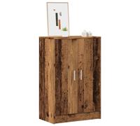 Berkfield Home Shoe Cabinet Old Wood 60x35x92 cm Engineered Wood in Brown | Size: 60 x 35 x 92 cm Berkfield Home Brown 60 x 35 x 92 cm