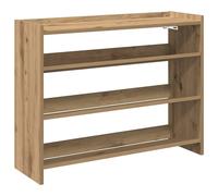 Berkfield Home Shoe Rack Artisan Oak 80x25x62 cm Engineered Wood in Brown | Size: 80 x 25 x 62 cm Berkfield Home Brown 80 x 25 x 62 cm