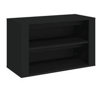Berkfield Home Shoe Rack Black 75x35x45 cm Engineered Wood | Size: 75 x 35 x 45 cm Berkfield Home Black 75 x 35 x 45 cm