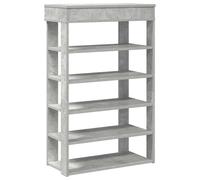Berkfield Home Shoe Rack Concrete Grey 60x30x98 cm Engineered Wood | Size: 60 x 30 x 98 cm Berkfield Home Grey 60 x 30 x 98 cm