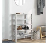 Berkfield Home Shoe Rack Concrete Grey 61x32x87.5 cm Engineered Wood Berkfield Home Grey 61x32x87.5 cm