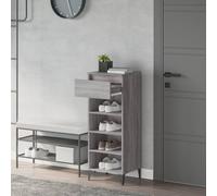 Berkfield Home Shoe Rack Grey Sonoma 40x36x105 cm Engineered Wood | Size: 40 x 36 x 105 cm Berkfield Home Grey 40 x 36 x 105 cm