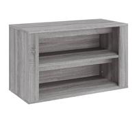 Berkfield Home Shoe Rack Grey Sonoma 75x35x45 cm Engineered Wood | Size: 75 x 35 x 45 cm Berkfield Home Grey 75 x 35 x 45 cm