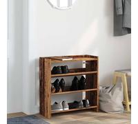 Berkfield Home Shoe Rack Old Wood 60x25x62 cm Engineered Wood in Brown | Size: 60 x 25 x 62 cm Berkfield Home Brown 60 x 25 x 62 cm