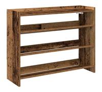 Berkfield Home Shoe Rack Old Wood 80x25x62 cm Engineered Wood in Brown | Size: 80 x 25 x 62 cm Berkfield Home Brown 80 x 25 x 62 cm