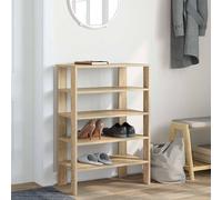 Berkfield Home Shoe Rack Sonoma Oak 61x32x87.5 cm Engineered Wood in Light Oak Berkfield Home Light Oak 61x32x87.5 cm