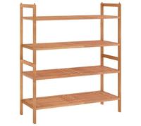 Berkfield Home Shoe Racks 2 pcs 69x27x41 cm Solid Wood Walnut in Brown | Size: 69 x 27 x 41 cm Berkfield Home Brown 69 x 27 x 41 cm