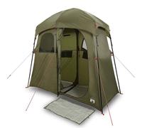 Berkfield Home Shower Tent 2-Person Olive Green Waterproof Berkfield Home Olive