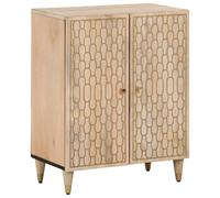 Berkfield Home Side Cabinet 60x33x75 cm Solid Wood Mango in Brown | Size: 60 x 33 x 75 cm Berkfield Home Brown 60 x 33 x 75 cm