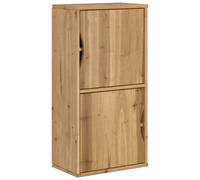 Berkfield Home Side Cabinet ODDA 40x24x79 cm Solid Wood Pine in Brown | Size: 40 x 24 x 79 cm Berkfield Home Brown 40 x 24 x 79 cm