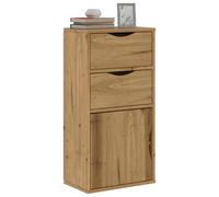 Berkfield Home Side Cabinet with Drawers ODDA 40x24x79 cm Solid Wood Pine in Brown | Size: 40 x 24 x 79 cm Berkfield Home Brown 40 x 24 x 79 cm