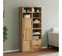 Berkfield Home Side Cabinets 4 pcs "ODDA" 40x24x79 cm Solid Wood Pine in Brown | Size: 40 x 24 x 79 cm Berkfield Home Brown 40 x 24 x 79 cm