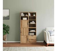 Berkfield Home Side Cabinets 4 pcs "ODDA" 40x24x79 cm Solid Wood Pine in Brown | Size: 40 x 24 x 79 cm Berkfield Home Brown 40 x 24 x 79 cm