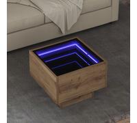 Berkfield Home Side Table Artisan oak 40 x 40 x 30 cm Engineered wood in Brown Berkfield Home Brown 40 x 40 x 30 cm