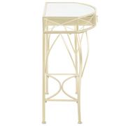 Berkfield Home Side Table French Style Metal 82x39x76 cm Gold | Size: 82 x 39 x 76 cm Berkfield Home Gold 82 x 39 x 76 cm