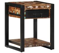 Berkfield Home Side Table Multicolour 40x40x50 cm Solid Wood Reclaimed | Size: 40 x 40 x 50 cm Berkfield Home Multicolor 40 x 40 x 50 cm