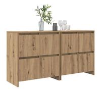 Berkfield Home Sideboard 2 pcs Artisan oak 70 x 41 x 75 cm Engineered wood in Brown Berkfield Home Brown 70 x 41 x 75 cm