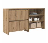 Berkfield Home Sideboard 2 pcs Artisan oak 70 x 41 x 75 cm Engineered wood in Brown Berkfield Home Brown 70 x 41 x 75 cm