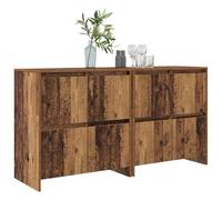 Berkfield Home Sideboard 2 pcs Old wood 70 x 41 x 75 cm Engineered wood in Brown Berkfield Home Brown 70 x 41 x 75 cm