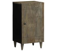 Berkfield Home Sideboard 40x33x75 cm Solid Wood Mango in Black | Size: 40 x 33 x 75 cm Berkfield Home Black 40 x 33 x 75 cm