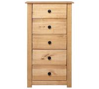 Berkfield Home Sideboard 46x40x89 cm Pine Panama Range in Natural | Size: 46 x 40 x 89 cm Berkfield Home Natural 46 x 40 x 89 cm