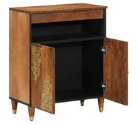 Berkfield Home Sideboard 60x33x75 cm Solid Wood Mango in Brown | Size: 60 x 33 x 75 cm Berkfield Home Brown 60 x 33 x 75 cm
