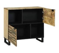 Berkfield Home Sideboard ‚Äì 80x33.5x75 cm, Made from Solid Mango Wood in Beige | Size: 80x33.5x75 cm Berkfield Home Beige 80x33.5x75 cm