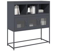 Berkfield Home Sideboard Anthracite 100.5x39x107 cm Cold-rolled Steel in Black Berkfield Home Black 100.5x39x107 cm
