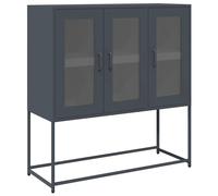 Berkfield Home Sideboard Anthracite 100.5x39x107 cm Cold-rolled Steel in Charcoal Berkfield Home Charcoal 100.5x39x107 cm