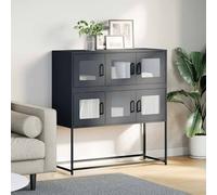 Berkfield Home Sideboard Anthracite 100.5x39x107 cm Cold-rolled Steel in Dark Grey Berkfield Home Dark Grey 100.5x39x107 cm