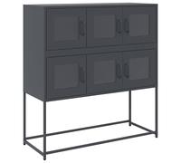 Berkfield Home Sideboard Anthracite 100.5x39x107 cm Cold-rolled Steel in Dark Grey Berkfield Home Dark Grey 100.5x39x107 cm