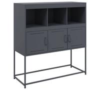 Berkfield Home Sideboard Anthracite 100.5x39x107 cm Steel in Dark Grey Berkfield Home Dark Grey 100.5x39x107 cm