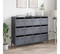 Berkfield Home Sideboard Anthracite 135x39x103.5 cm Cold-rolled Steel in Dark Grey Berkfield Home Dark Grey 135x39x103.5 cm