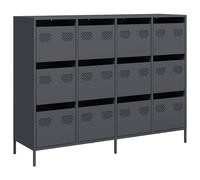 Berkfield Home Sideboard Anthracite 135x39x103.5 cm Cold-rolled Steel in Dark Grey Berkfield Home Dark Grey 135x39x103.5 cm