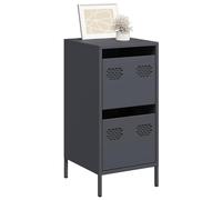 Berkfield Home Sideboard Anthracite 35x39x73.5 cm Cold-rolled Steel in Black Berkfield Home Black 35x39x73.5 cm