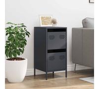 Berkfield Home Sideboard Anthracite 35x39x73.5 cm Cold-rolled Steel in Charcoal Berkfield Home Charcoal 35x39x73.5 cm