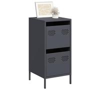 Berkfield Home Sideboard Anthracite 35x39x73.5 cm Cold-rolled Steel in Charcoal Berkfield Home Charcoal 35x39x73.5 cm