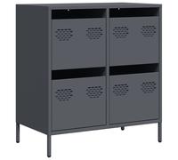 Berkfield Home Sideboard¬†Anthracite 68x39x73.5 cm Cold-rolled Steel in Charcoal Berkfield Home Charcoal 68x39x73.5 cm