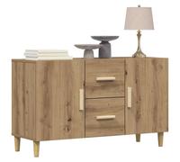 Berkfield Home Sideboard Artisan Oak 100x36x60 cm Engineered Wood in Brown | Size: 100 x 36 x 60 cm Berkfield Home Brown 100 x 36 x 60 cm