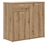 Berkfield Home Sideboard Artisan Oak 80x36x75 cm Engineered Wood in Brown | Size: 80 x 36 x 75 cm Berkfield Home Brown 80 x 36 x 75 cm