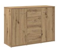 Berkfield Home Sideboard Artisan Oak 88x30x64 cm Engineered Wood in Brown | Size: 88 x 30 x 64 cm Berkfield Home Brown 88 x 30 x 64 cm