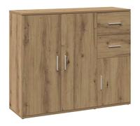 Berkfield Home Sideboard Artisan Oak 91x29.5x75 cm Engineered Wood in Brown Berkfield Home Brown 91x29.5x75 cm