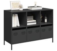 Berkfield Home Sideboard Black 101.5x39x73.5 cm Cold-rolled Steel Berkfield Home Black 101.5x39x73.5 cm